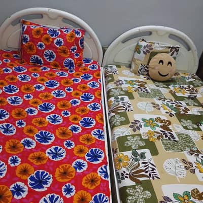 Furniture | beds | Single beds | iron beds | dressing table | 4 almari