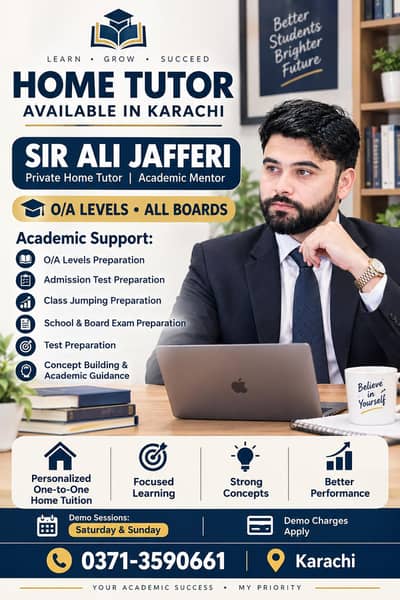 Male Home Tutor is Available