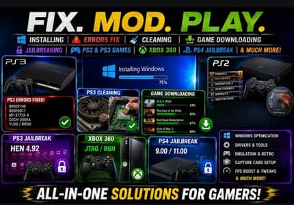 PS2 PS3 games download playstation cleaning jailbreak and modding