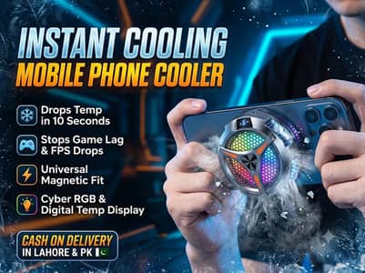 Magnetic Phone Cooler with LED temperature display|Free delivery |
