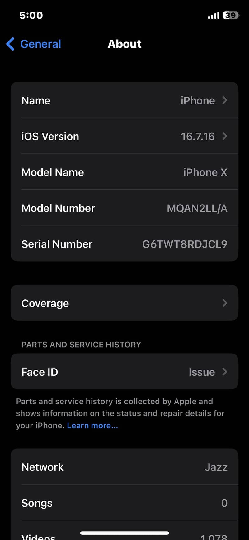 Apple iPhone X 7