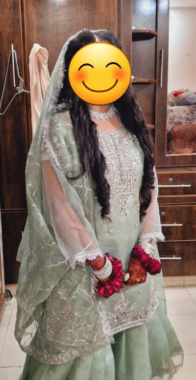 Nikkah Dress with bangles and jewellery set