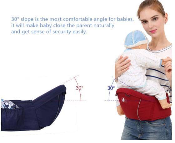 Ergonomic Baby Hip Seat Carrier - Lightweight Waist Stool Carrier for Infants  Toddlers  Blue R5640