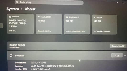 Dell Latitude 5400