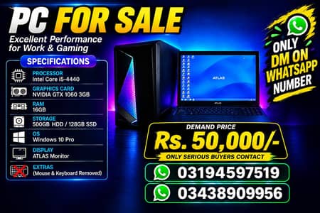 Gaming PC for sale or phone exchange with PC
