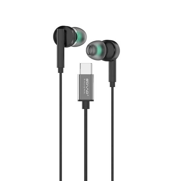 3.5mm Jack Type-C Handsfree In-Ear Headset with Built-in Microphone