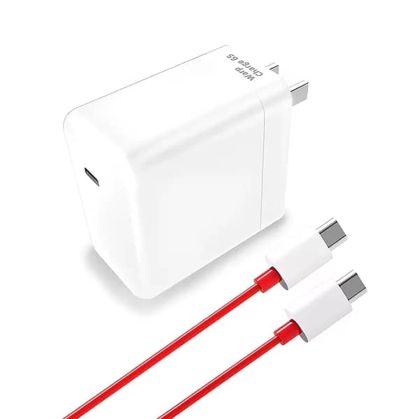 OnePlus 65W Warp Charge Charger with USB-C Cable (Original) for All OnePlus Models