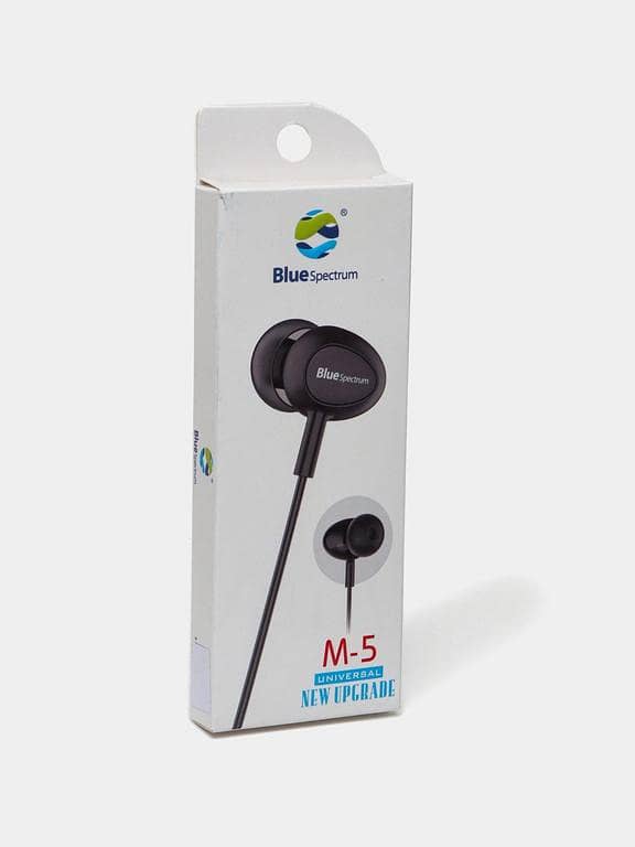 Blue Spectrum M5 M-5 Handfree Stereo Earphones with In-Ear Design for All Mobile Phones