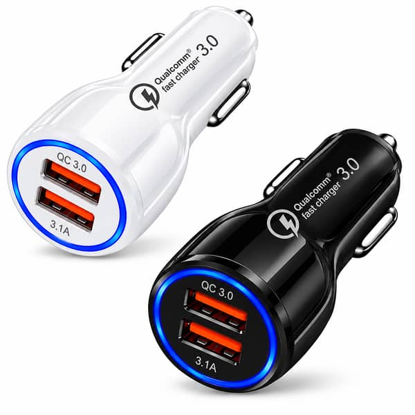 Qualcomm Quick Charge 3.0 Dual USB Car Charger (2 Ports) – 3.1A