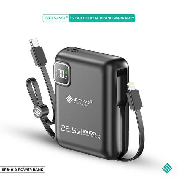 ROBO SPB-610 10000mAh Wireless Power Bank with PD Fast Charging and 1-Year Brand Warranty