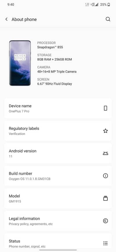 One Plus 7 Pro