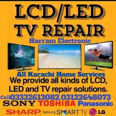 LCD LED Repairing Home Service Karachi Call. 03332613082
