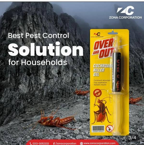 Over and Out® Cockroach Gel 25g