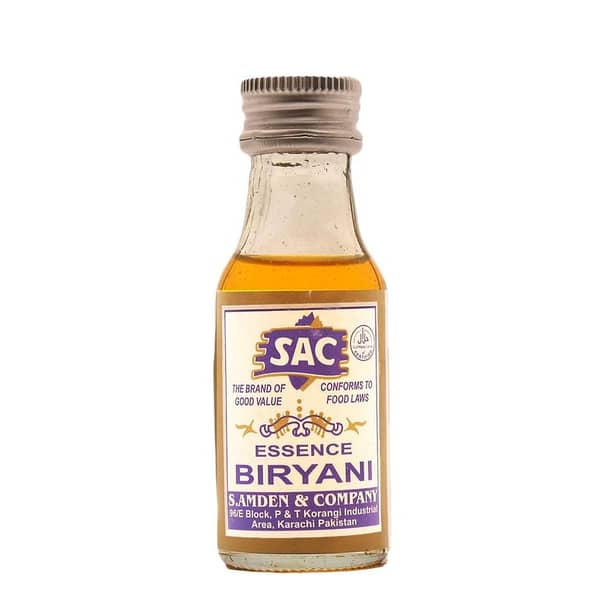 SAC Biryani Essence Liquid, 25ml - Enhance Your Biryani's Flavor and Aroma at Home