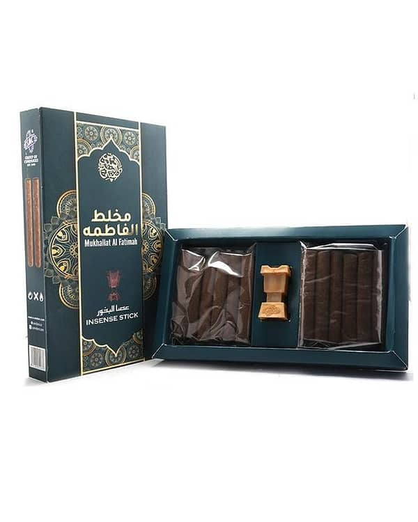 SAC Mukhalat Al Fatima Bakhoor Sticks - 12 Pieces with Free Burner