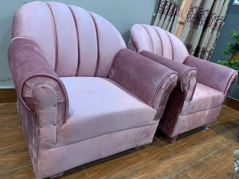 Sofa set - 5 seater sofa - Velvet sofa set 1