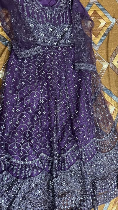 Silver and purple Maxi