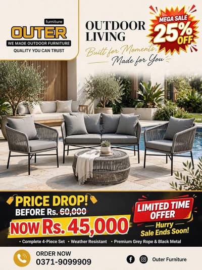 outdoor Roop conversation set