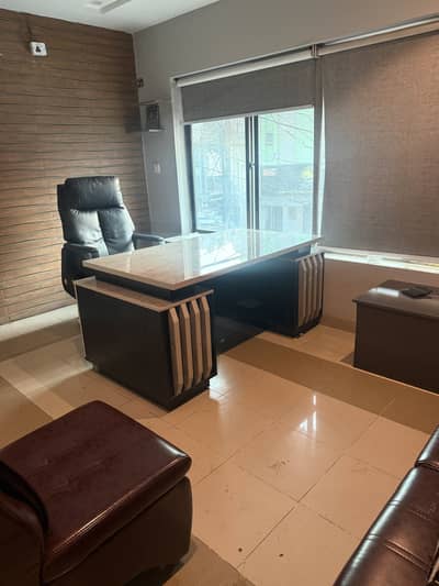 850 Square Feet 1st Floor Furnished Office Available For Rent Two Executive Cabins Kitchen Washroom Fully Tile Floor