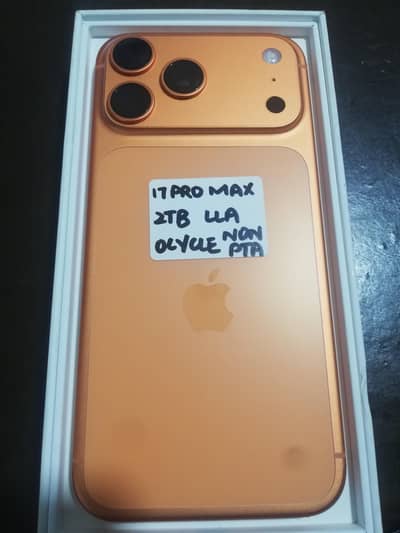 Apple iPhone 17pro max 2TB 0 cycle brand new condition hai LLA