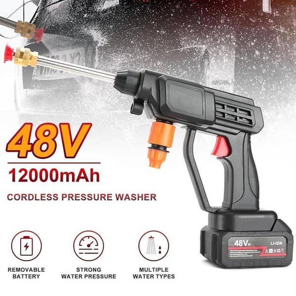 High Pressure Car Washer Spray Water pressure (Double Battery)