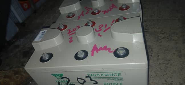 VRLA / AGM sealed lead-acid, maintenance-free Voltage: 6V