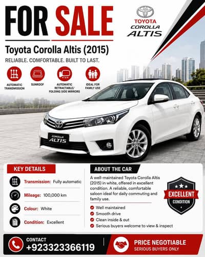 Toyota Corolla Altis 2015