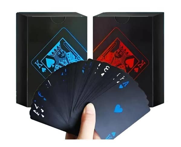 Waterproof PVC Pure Black 54-Piece Card Set in a Magic Box