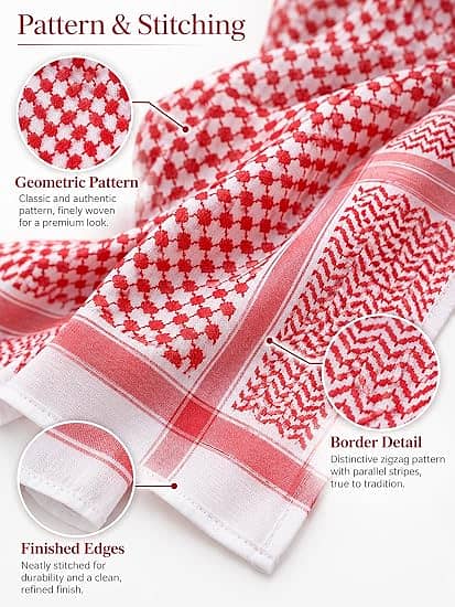 عمرہ کے سفر کا ساتھی — Arab Scarf عربی اسکارف 6