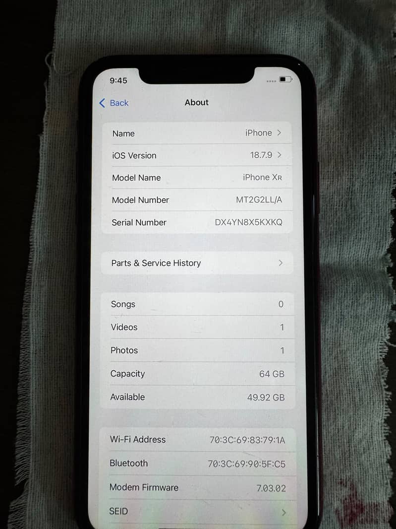 Apple iPhone XR 4