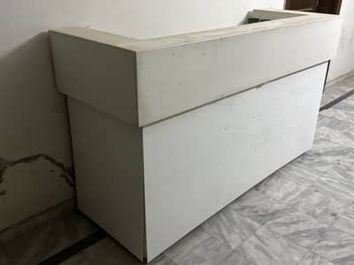 Heavy Shop / Reception Counter with Marble & Sheet – For Sale