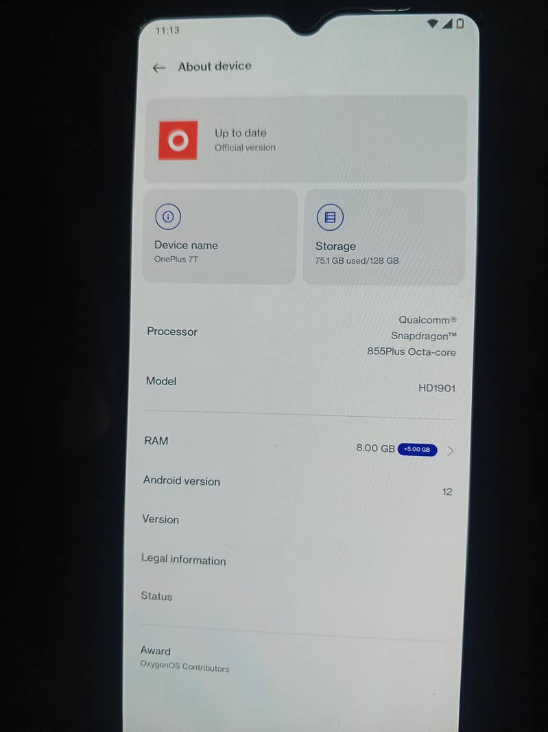 One Plus 7T 0