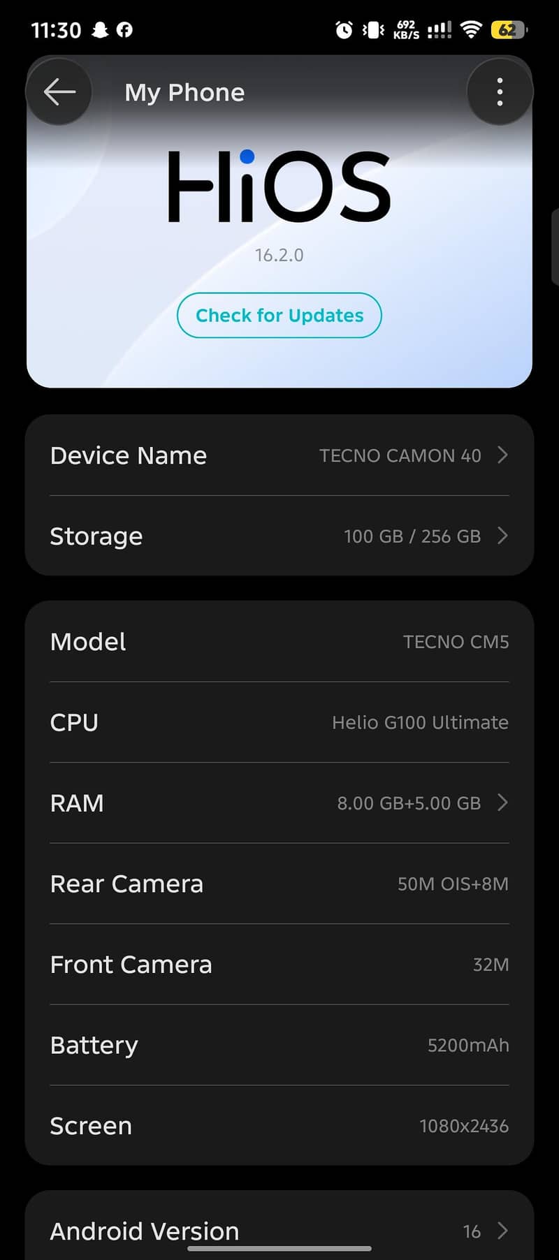 Tecno CAMON 40 8