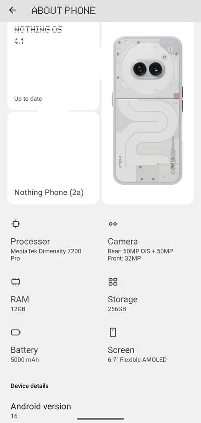 Offical PTA apptoved, Nothing 2a, 10/10