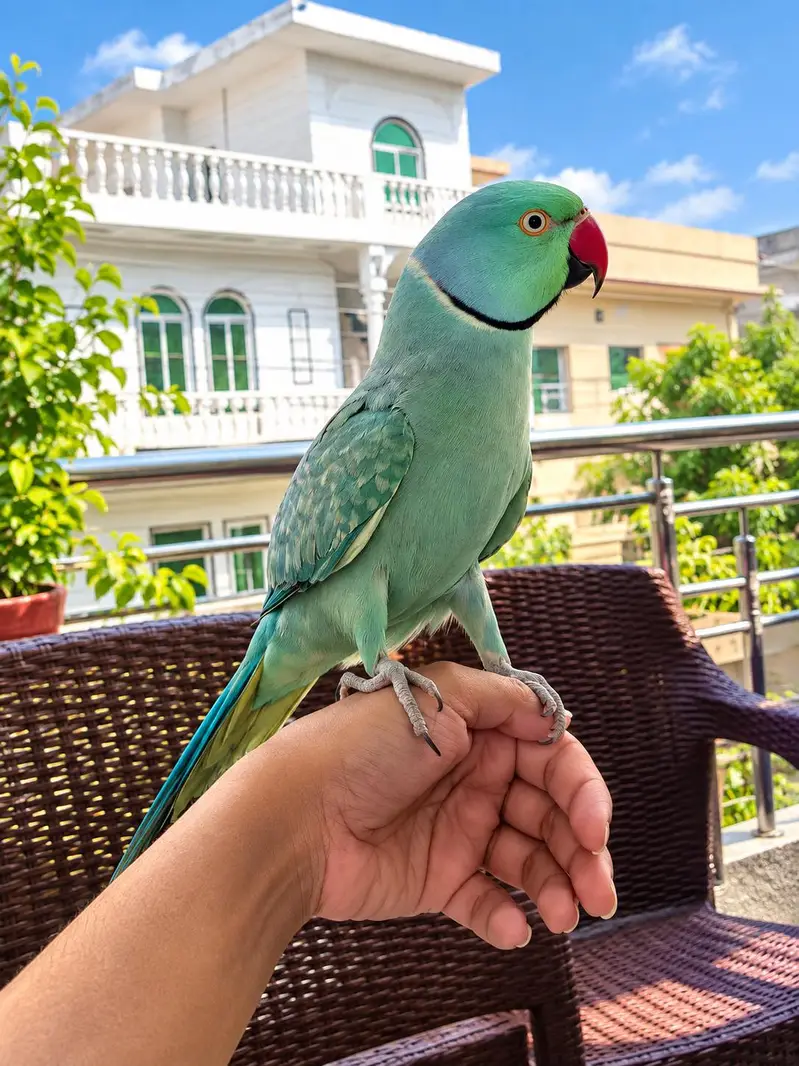 3 years old Talking Indian Ringneck Parrot  Fully Tame Excellent Talk — photo 2