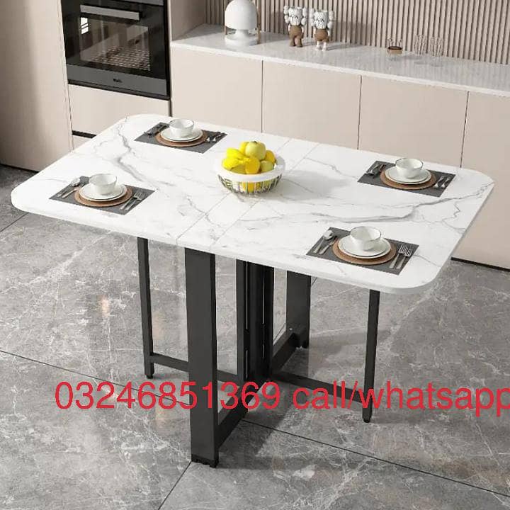 Rectangular home dining tables,space saving and folding tables 0