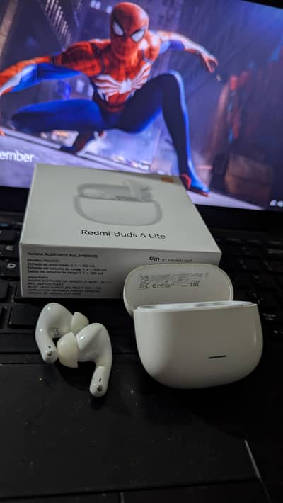 Redmi Buds 6 Lite - Mint Condition | Full Box + Extra Ear Tips