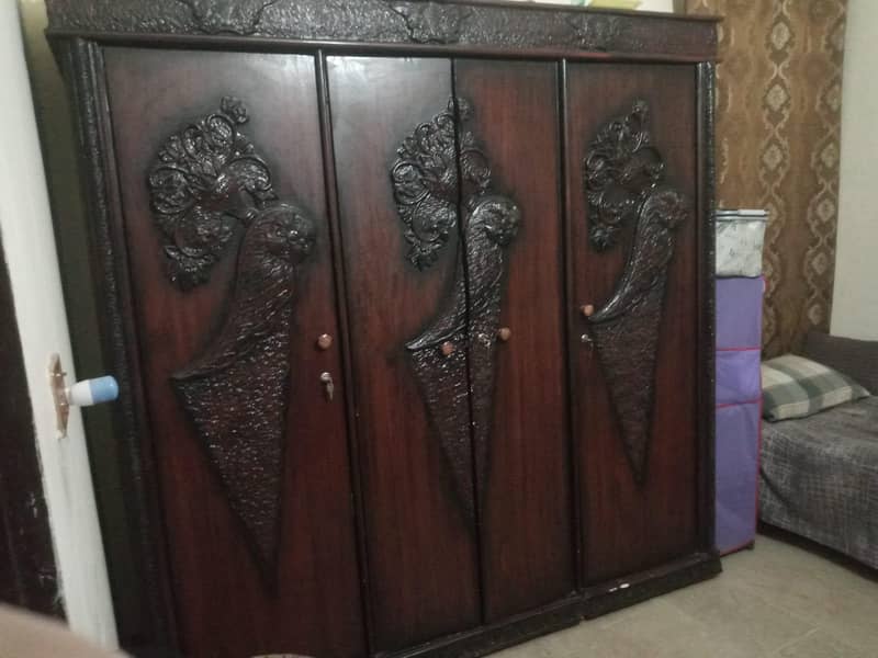 solid wooden bedroom set 0