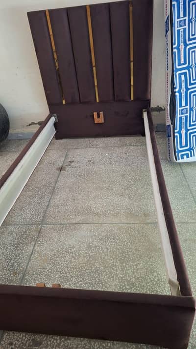 bed with mattress
