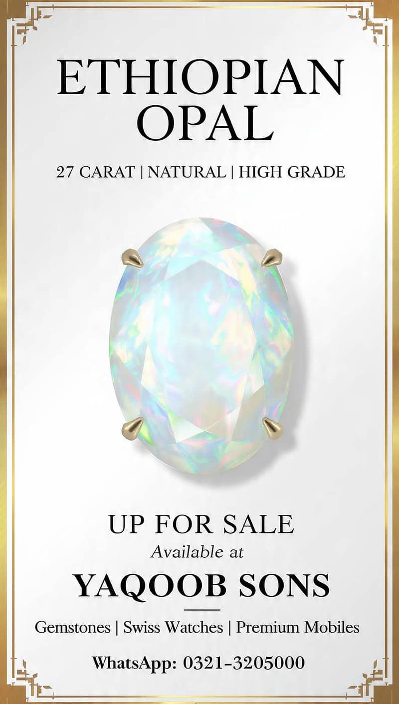 opal Ethopian 27 Carrt. 0