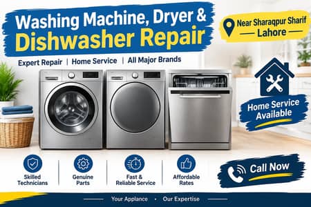 Washing Machine, Dryer & Dishwasher Repair – Sharaqpur