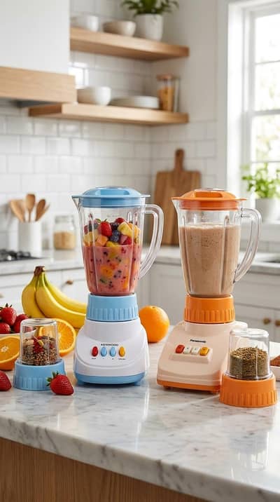 2 in 1 Juicer Grinder Blender Mixer Machine Powerful & Easy to Use