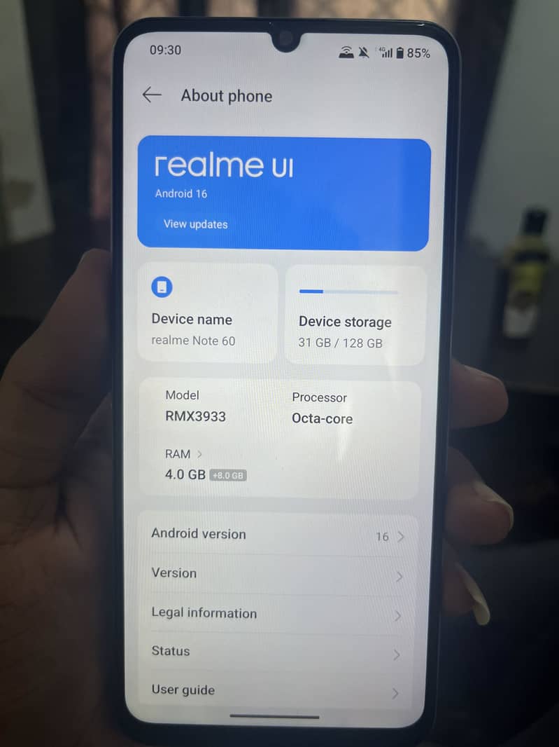 Realme Note 60 0