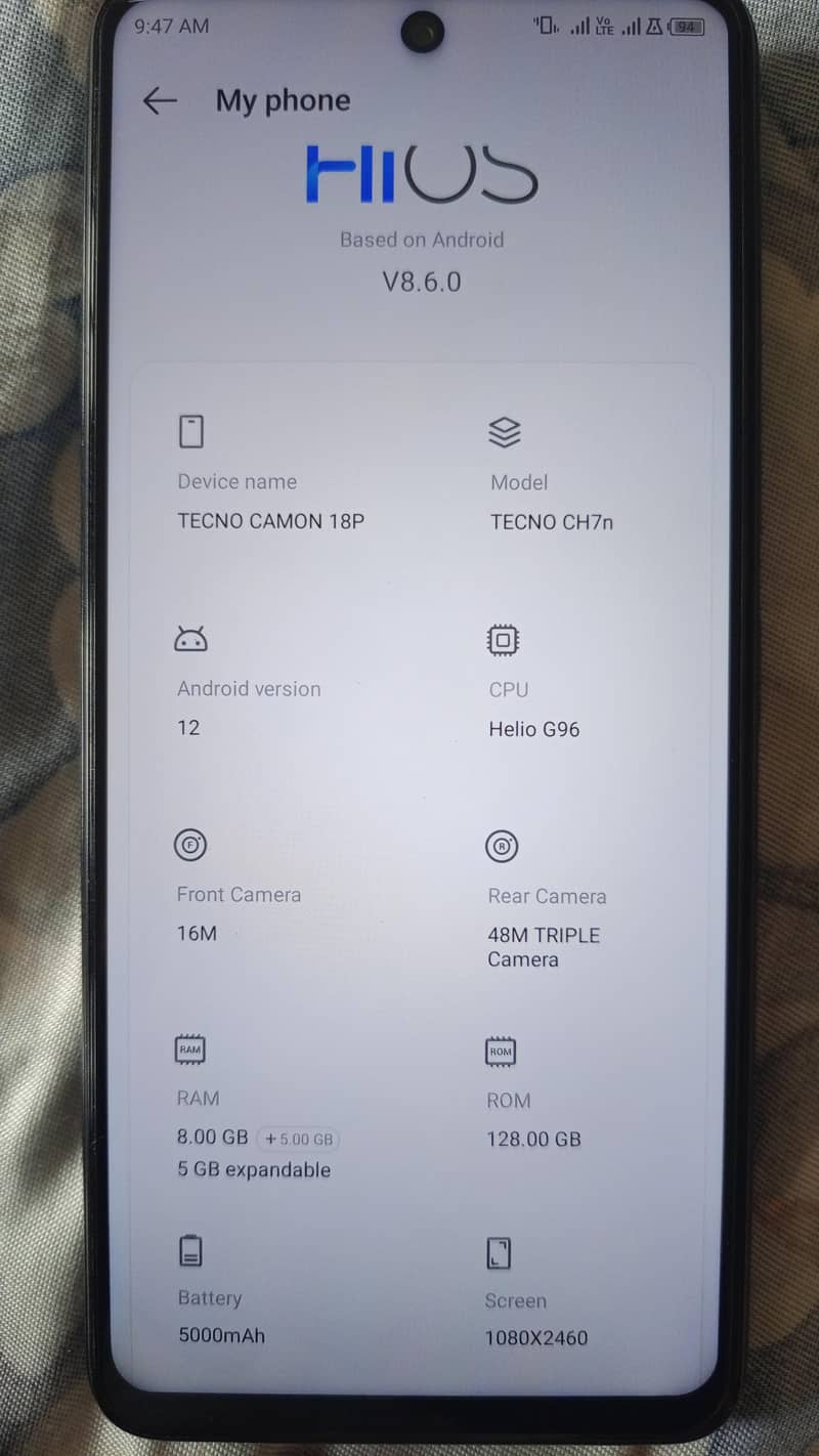 Tecno Camon 18P 2