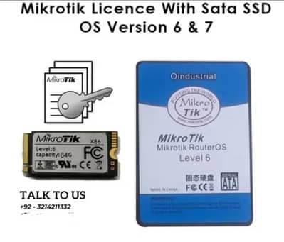 MikroTik RouterOS Level 6 Licence Key ssd hardisk