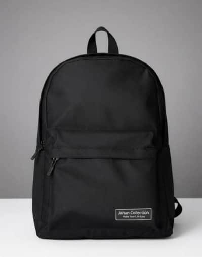 Black Nylon laptop/school  bag pack