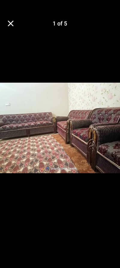 7-Seater Used Sofa Set for Sale in Good Condition