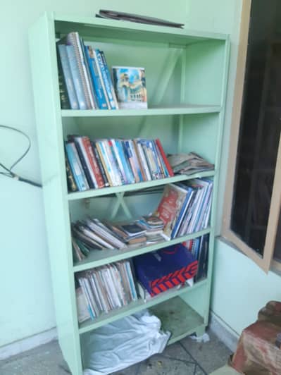 6ft Aluminium Book Rack / Storage Display Shelves (5 Portions)