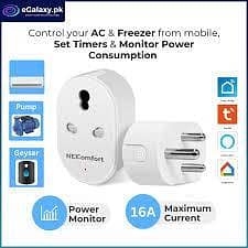 Smart 16A WiFi Power Plug with Power Monitor & Scheduling