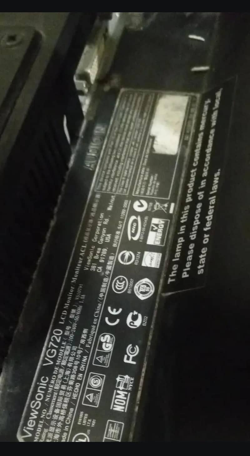 LCD SCREEN  VG720 2